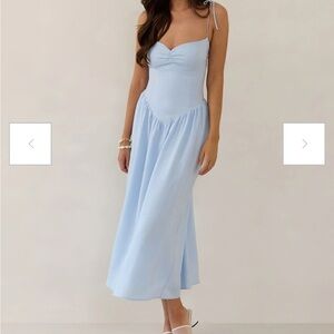 Park & Fifth Skye Blue Lacey Dress - Small